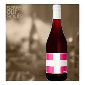 Save Our Souls wine bottle with Grenache label.